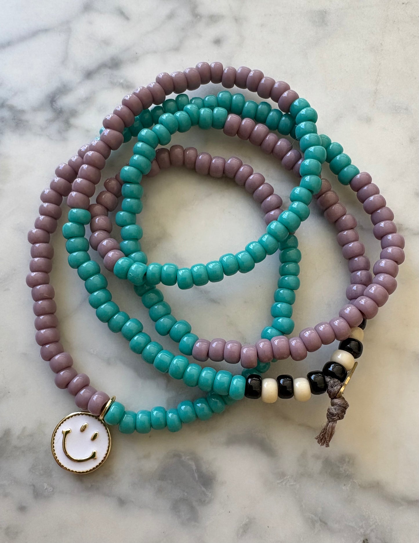 PATCH NYC: Happy Face Beaded Necklace