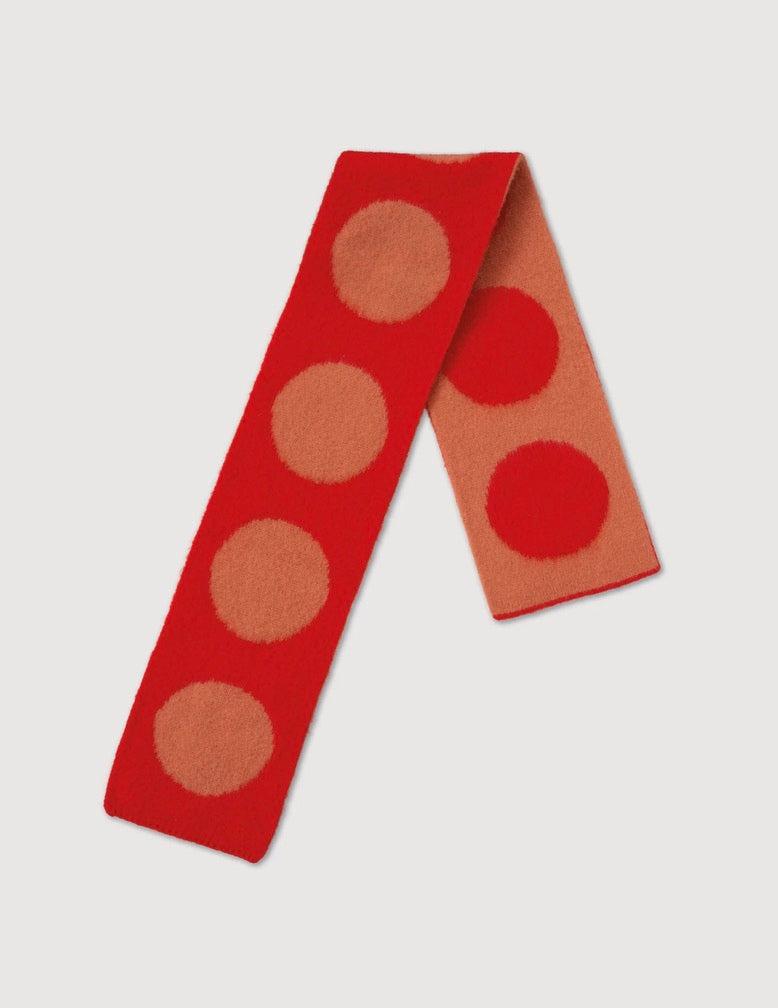 Small Brushed Spot Scarf: 2 Color Options