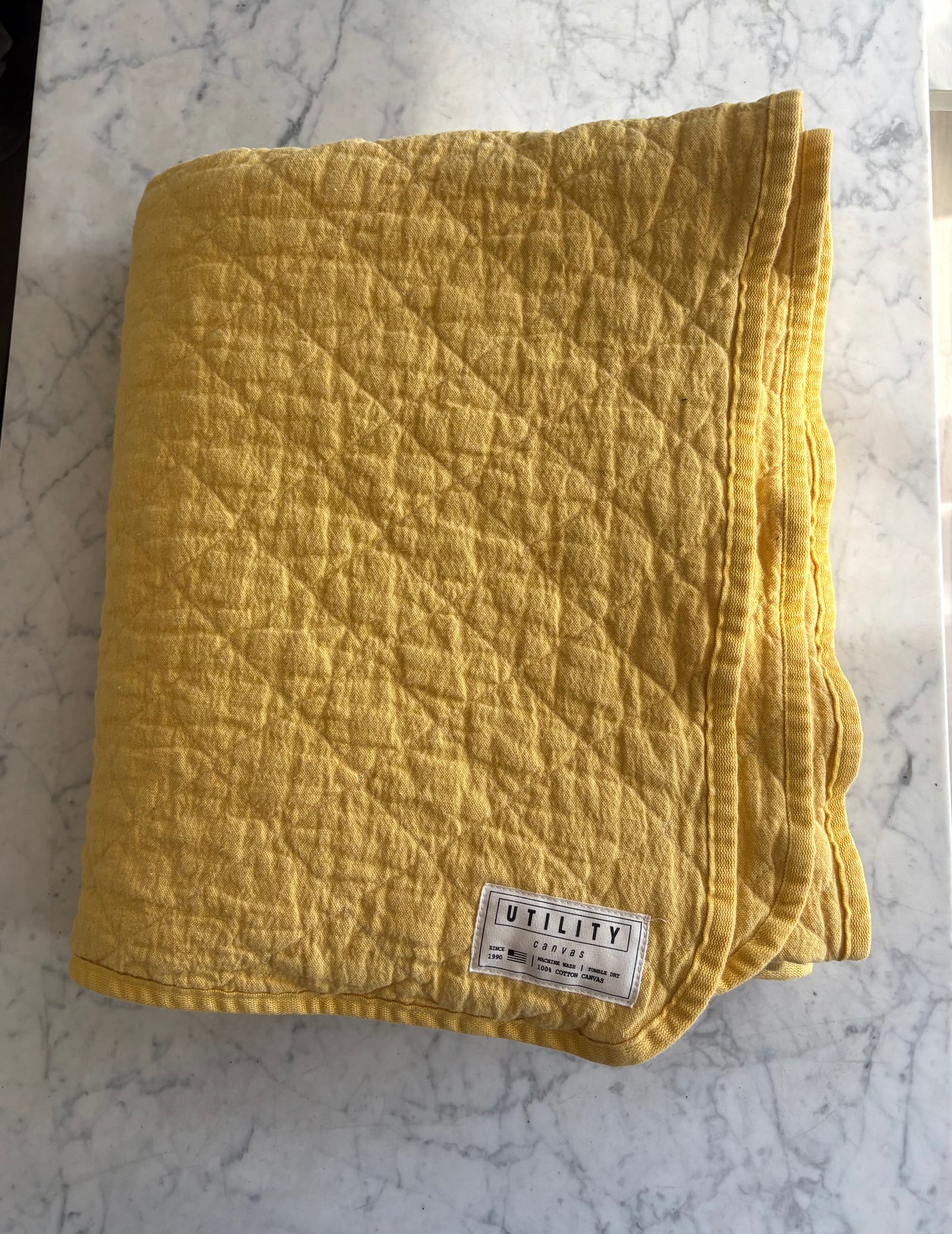Utility Canvas: Throw Blanket: Lemon