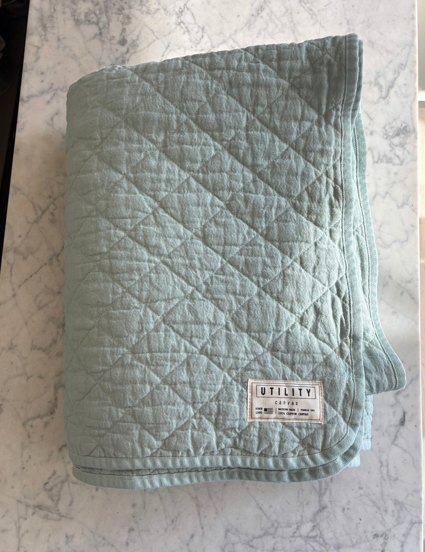 Utility Canvas: Throw Blanket: Robin's Egg Blue