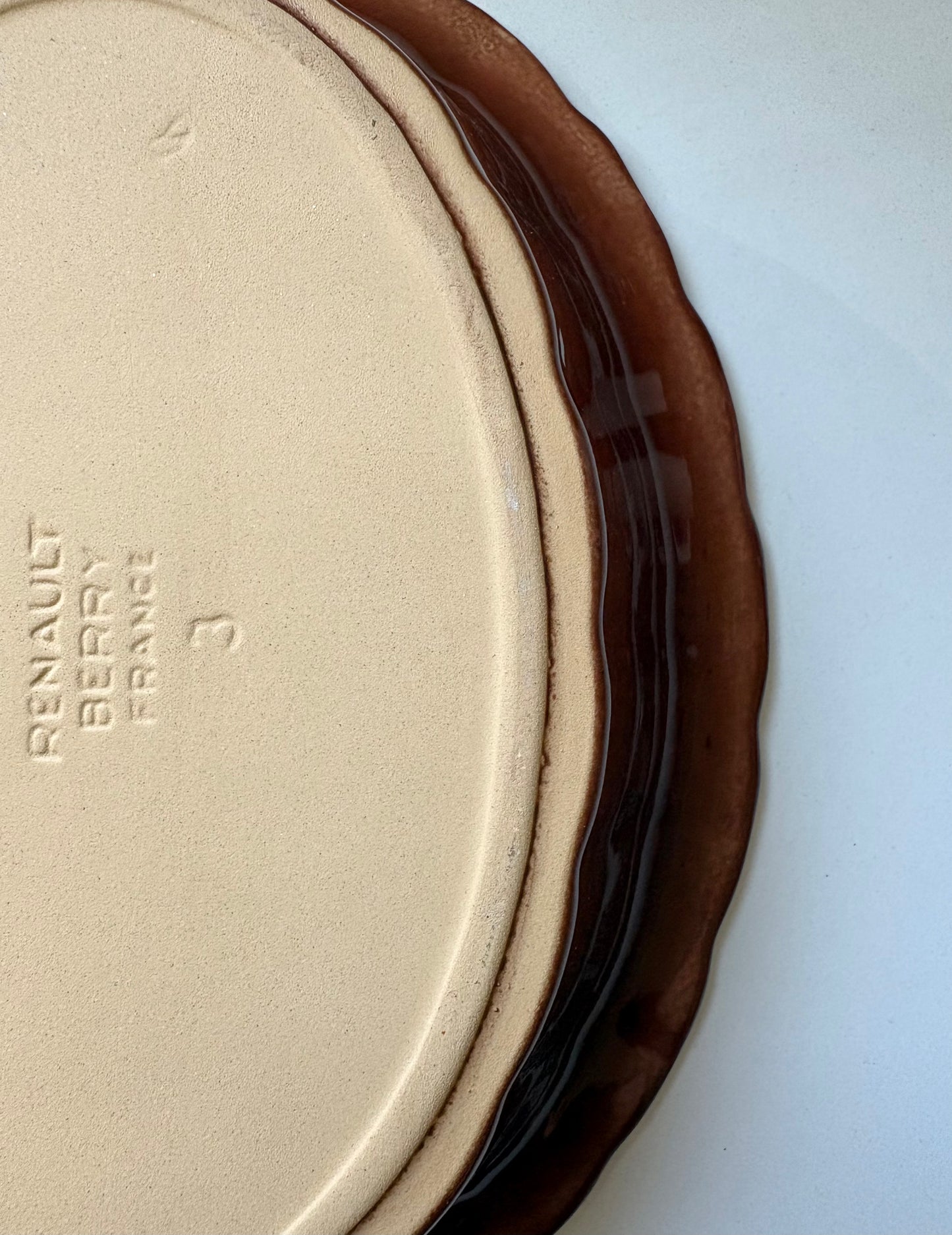 Poterie Renault Ruffle Edge Baking Dish