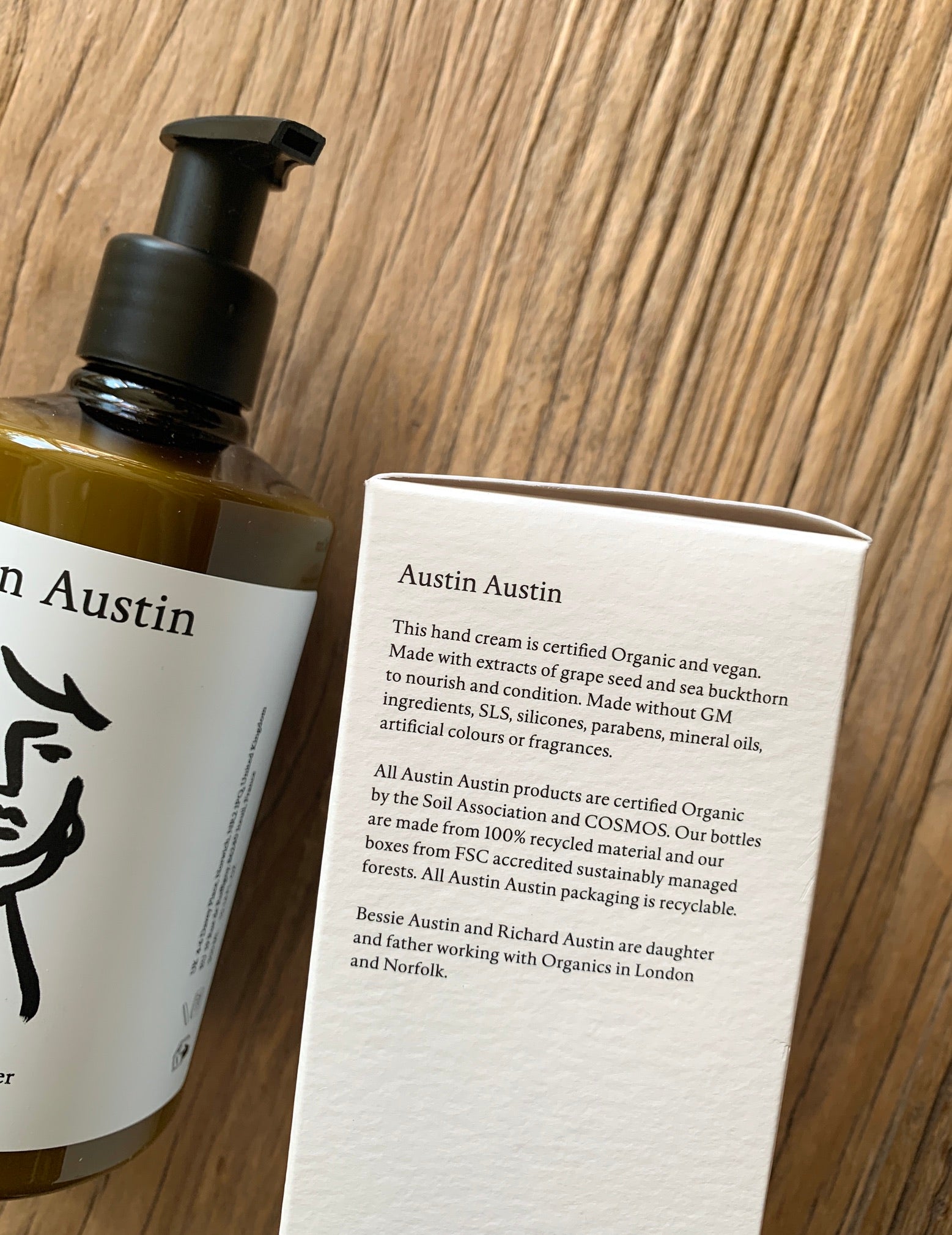 Austin Austin Palmarosa & Vetiver Hand Cream