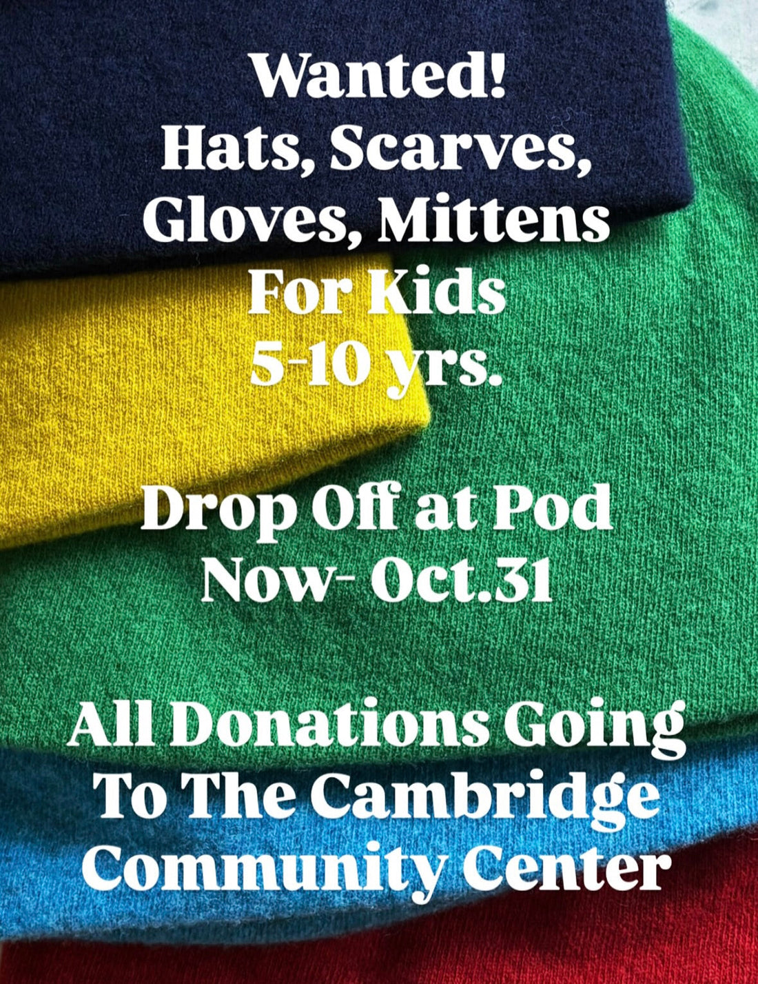 Temps are Dropping & We're Asking You To Do A Thing