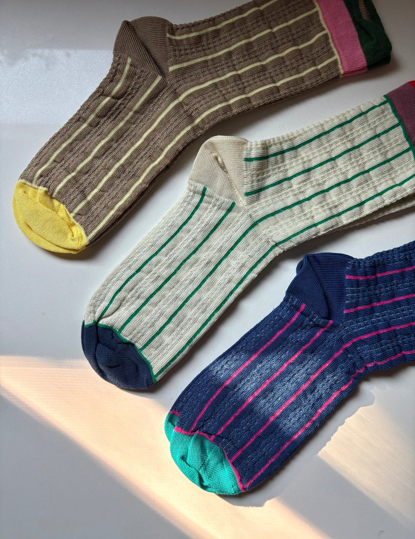 Exquisite J Socks: Stripes