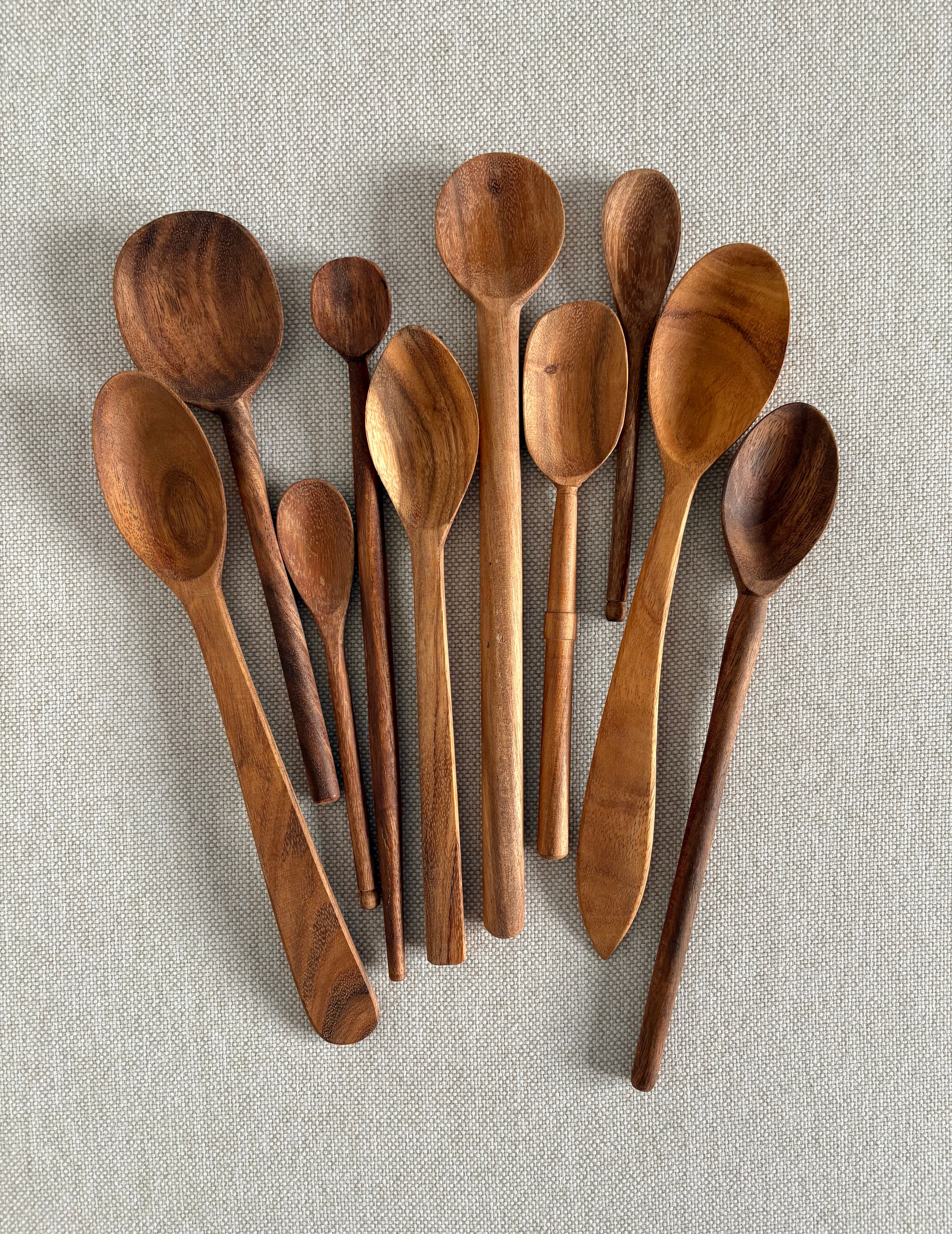 Black Siris Wooden Spoon: Assorted: Large