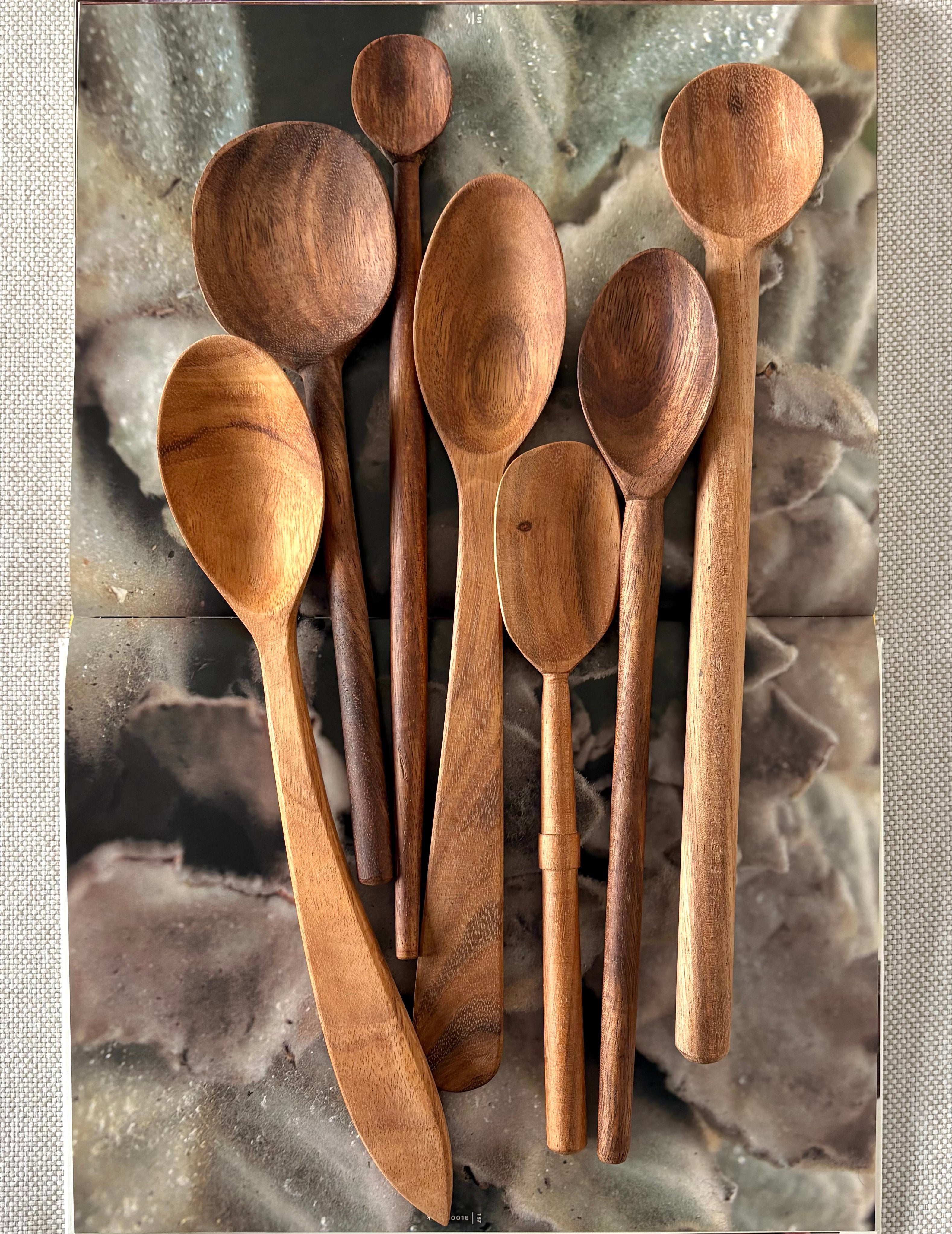 Black Siris Wooden Spoon: Assorted: Large