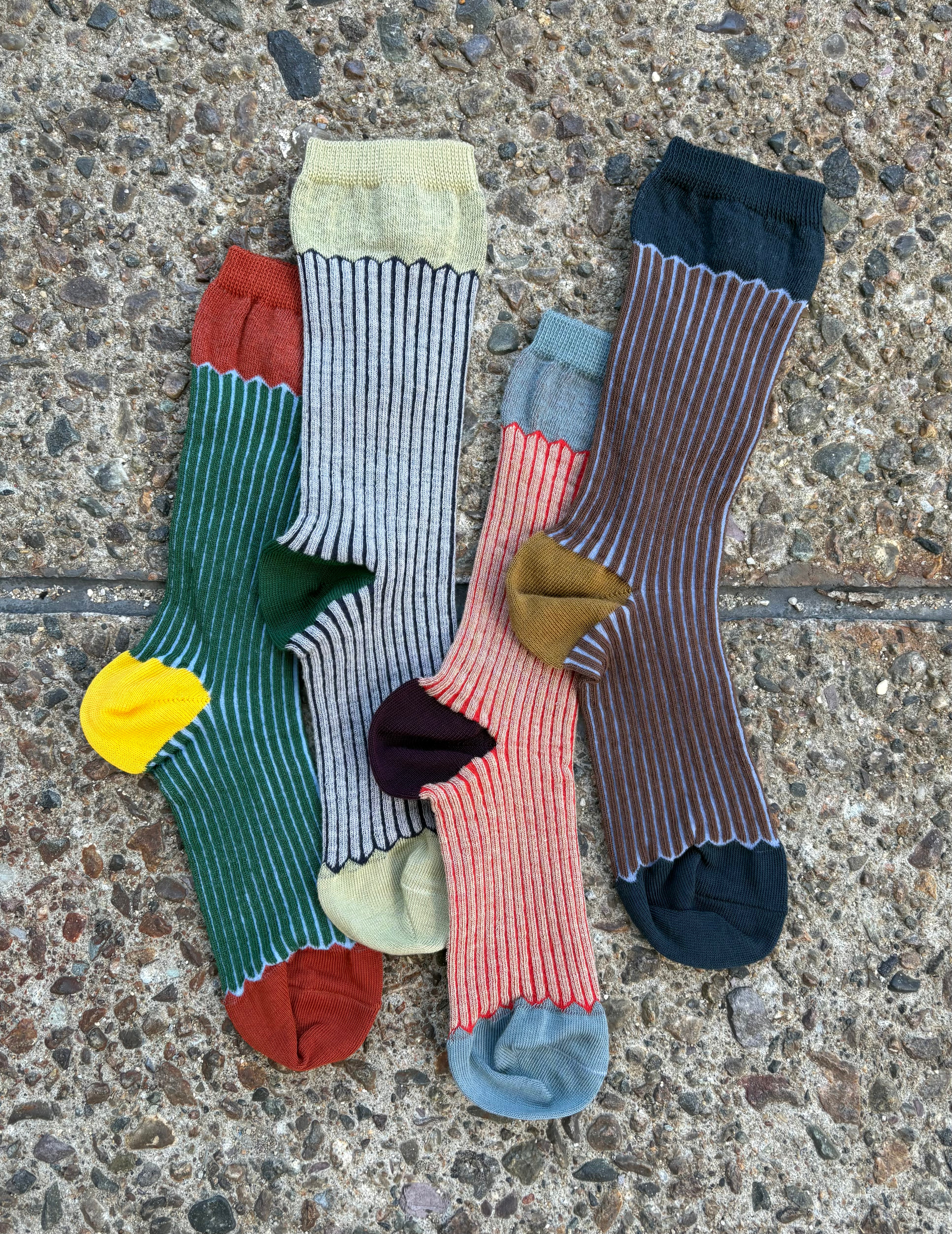 Exquisite J: Rib Crew Socks