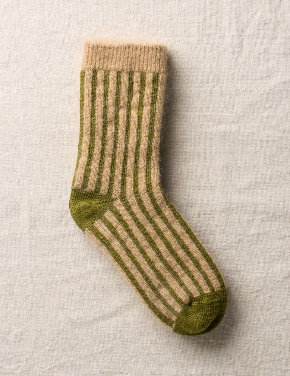 Cotton/Mohair Stripe Socks