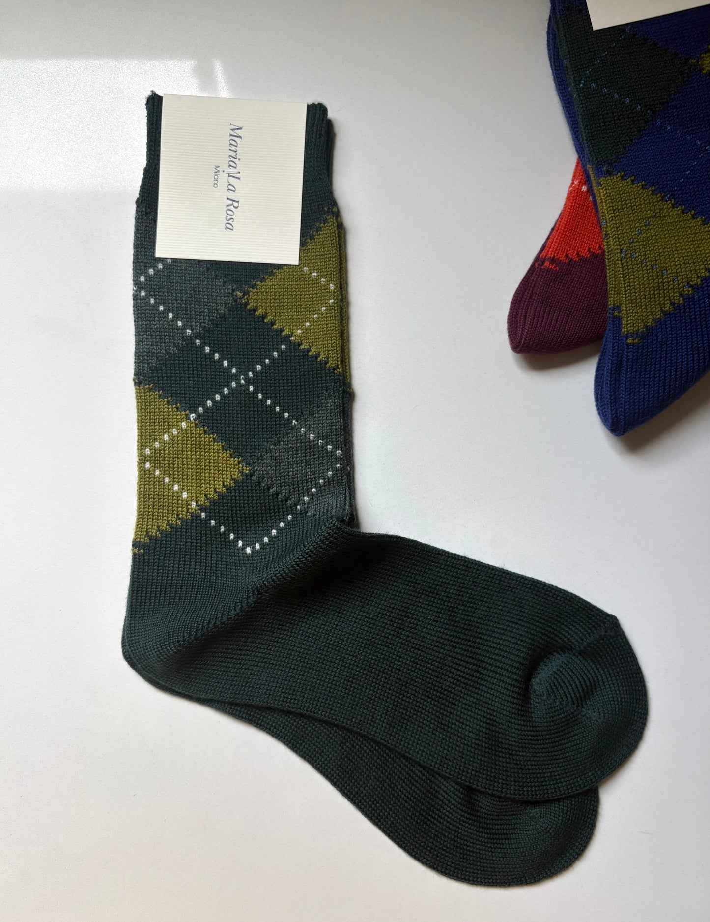 Maria La Rosa Socks: Argyle