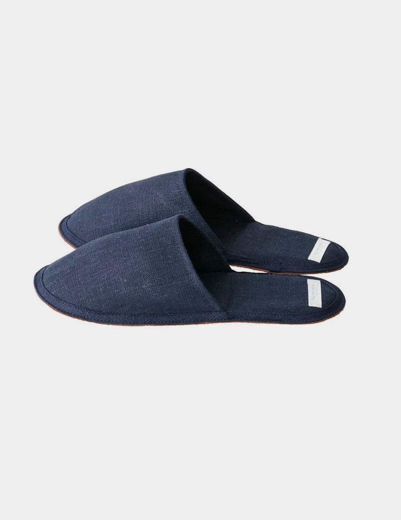 Linen Slippers: Nuit