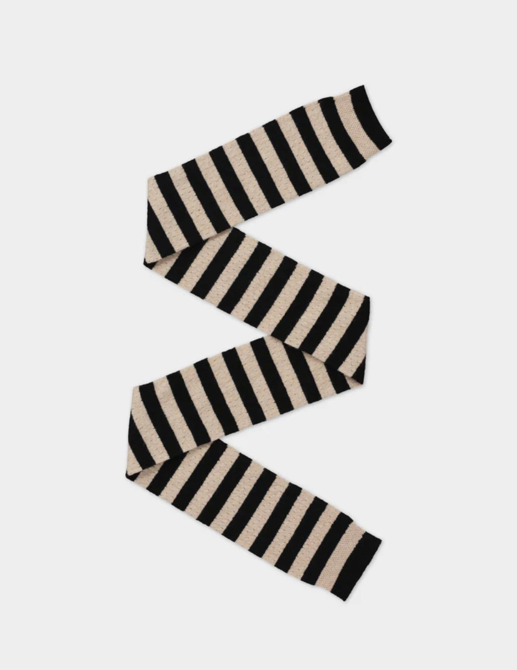 Small Pointelle Stripe Scarf: Assorted