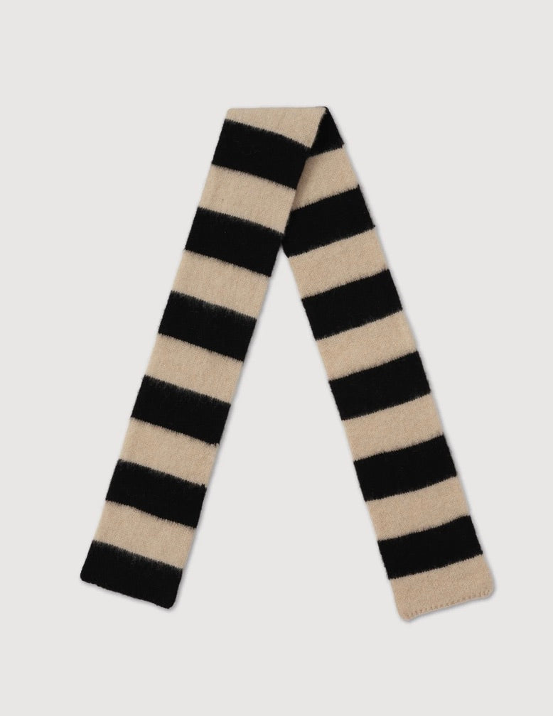 Small Brushed Striped Scarf: 4 Color Options