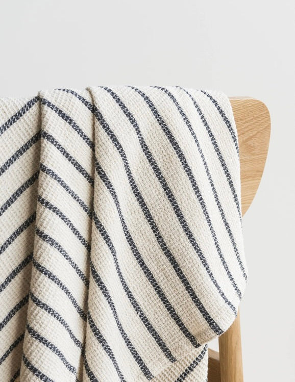 Stripe Waffle Bath Towel
