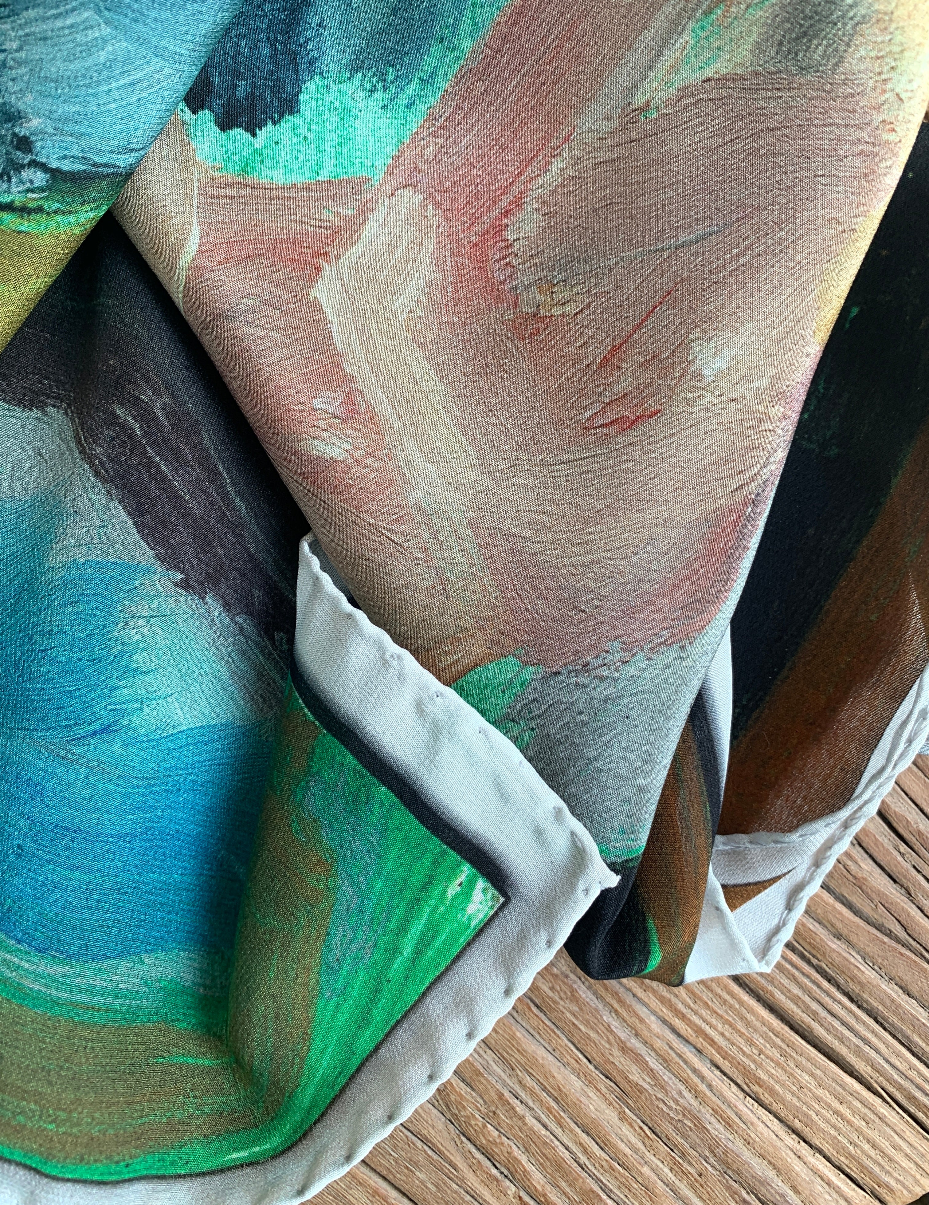 Hugo Guinness Silk Scarf: Forest Bathers