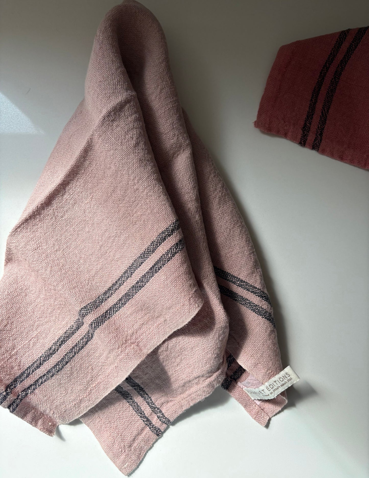 Charvet Linen Torchon: Tea Rose