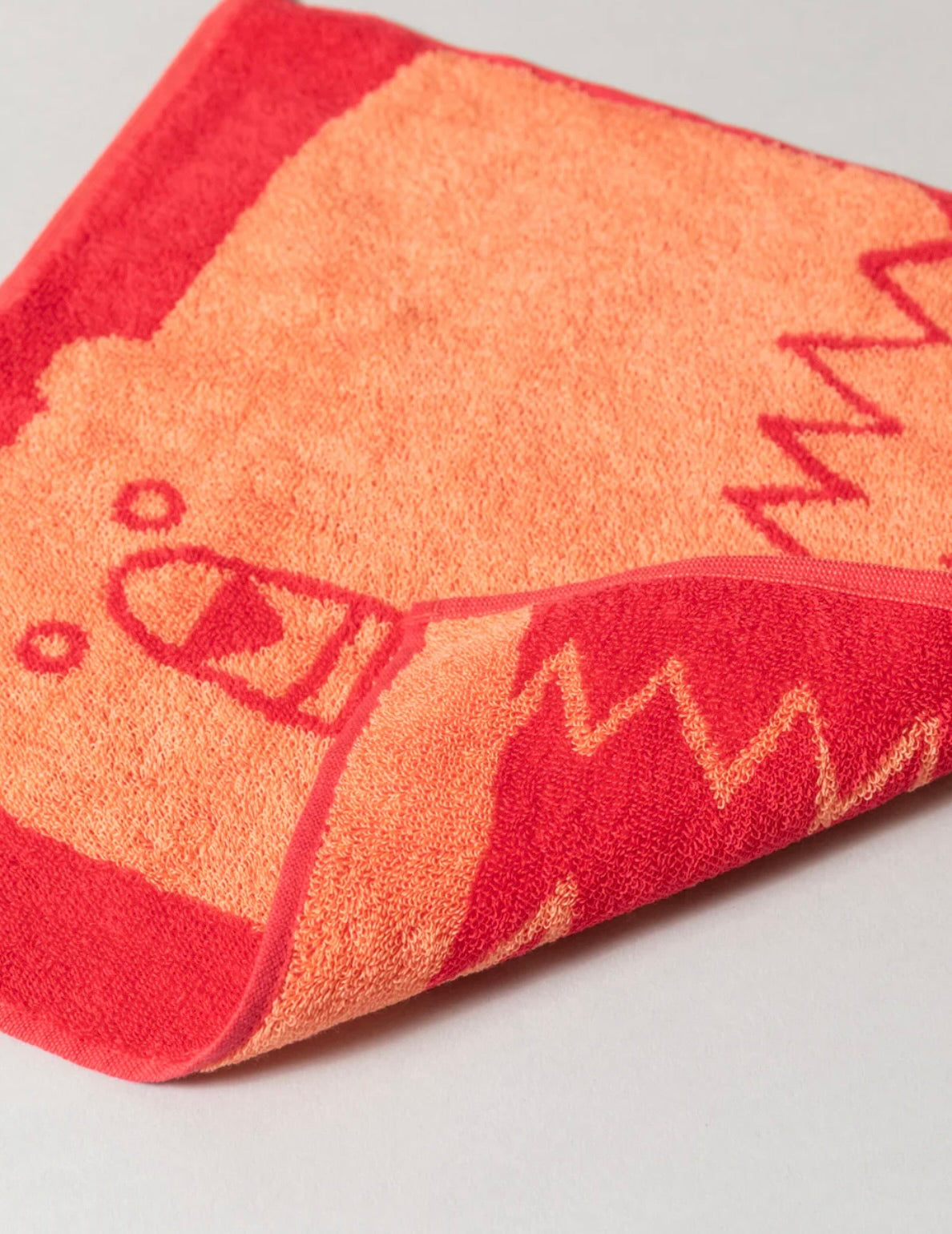 cotton terry wash cloth: bear
