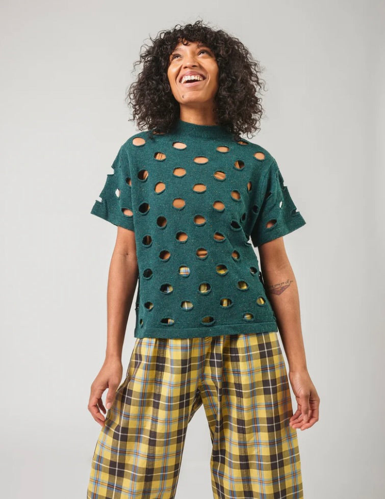 Degen: Bind Off Tee: Spruce
