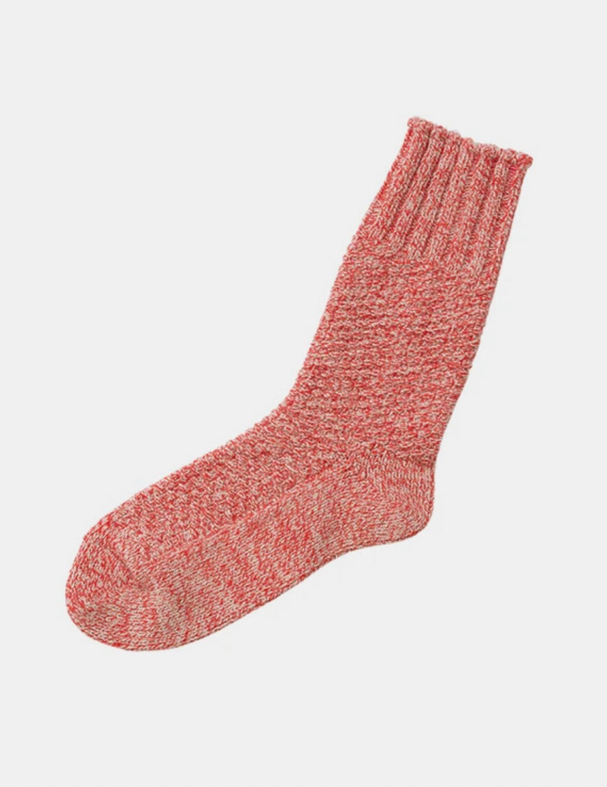 Wool / Cotton Boot Socks: Lobster Roll: Unisex