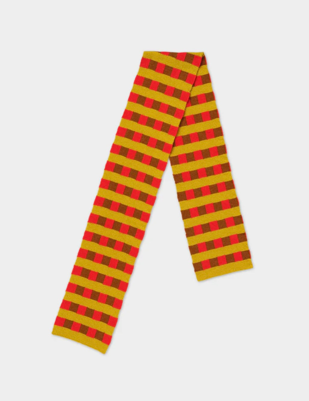 Small Check Stripe Scarf: Assorted