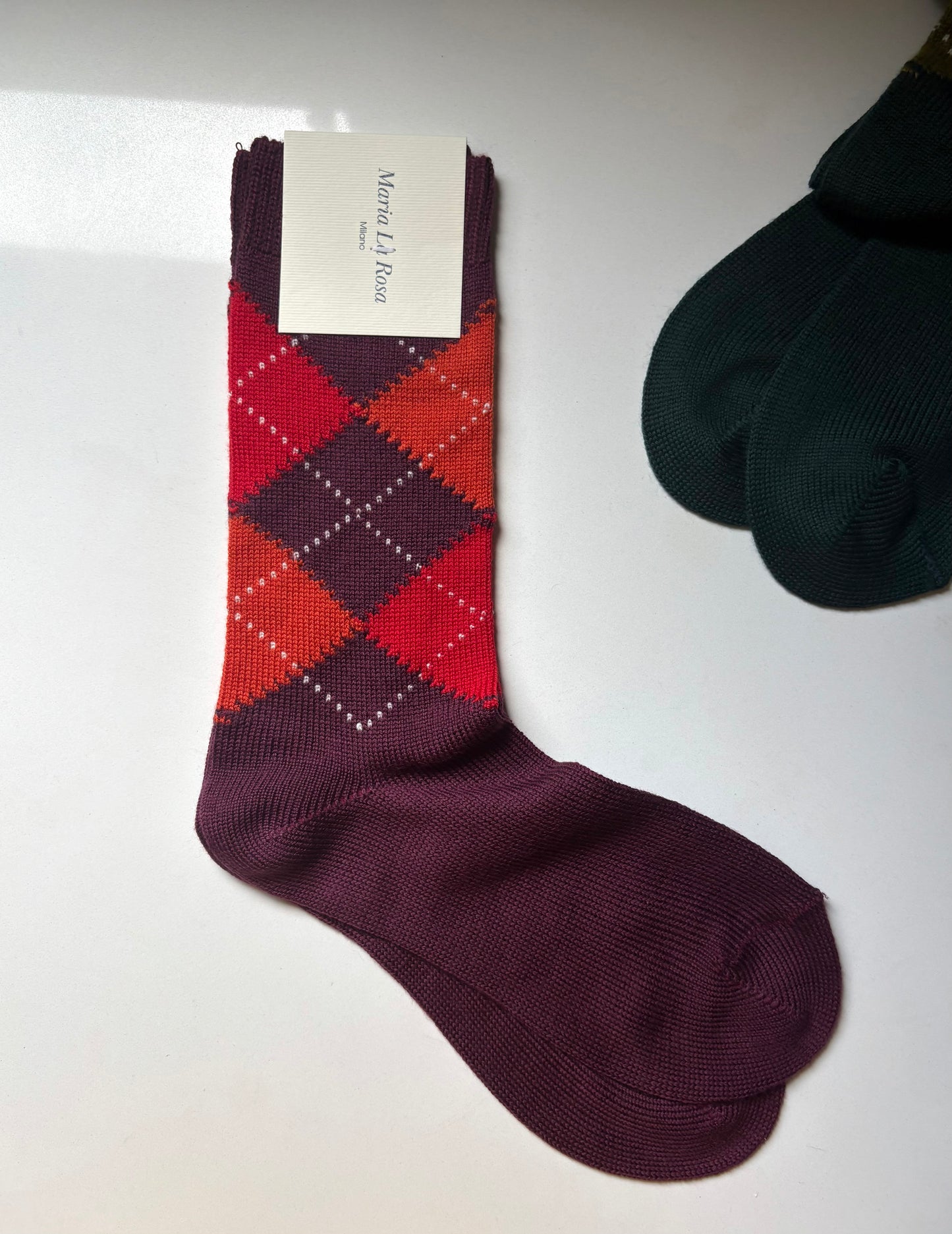 Maria La Rosa Socks: Argyle