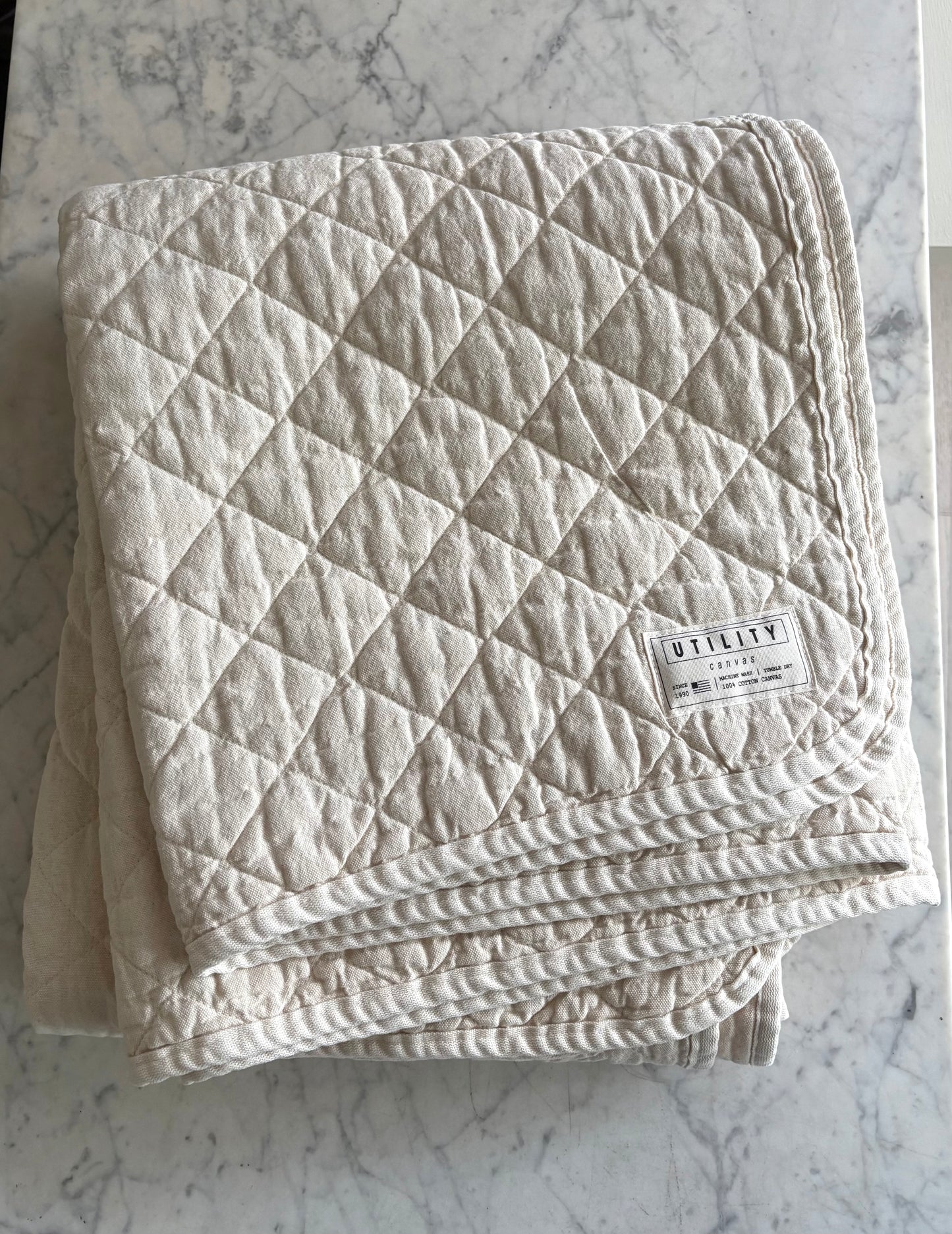 Utility Canvas: Throw Blanket: Natural