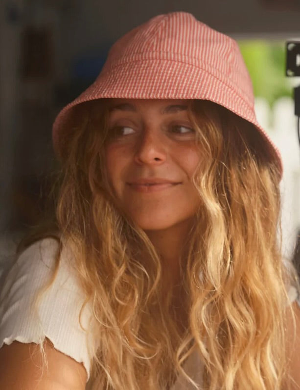 Cotton Bucket Hat: Candy Stripe