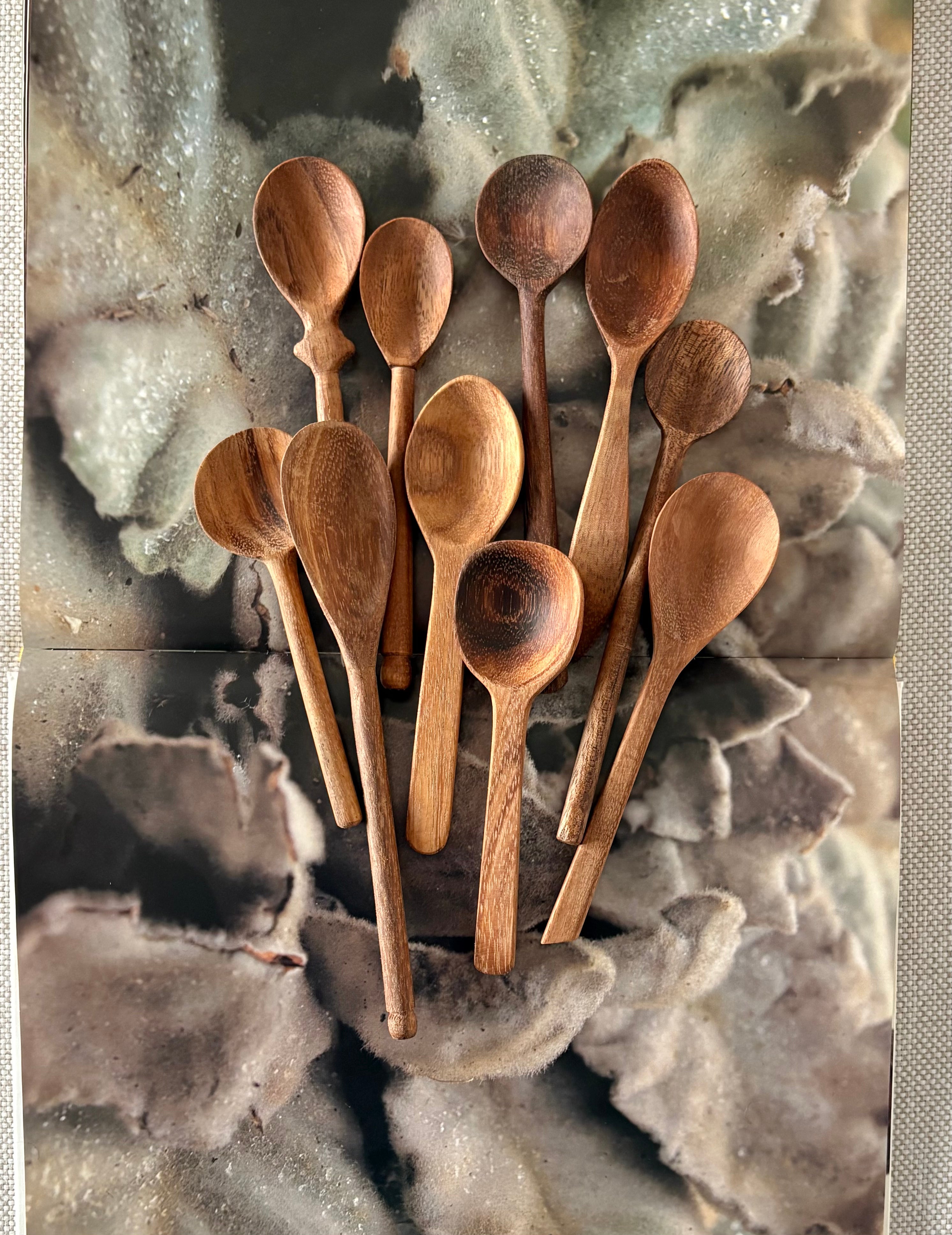 Black Siris Wooden Spoon: Assorted: Small