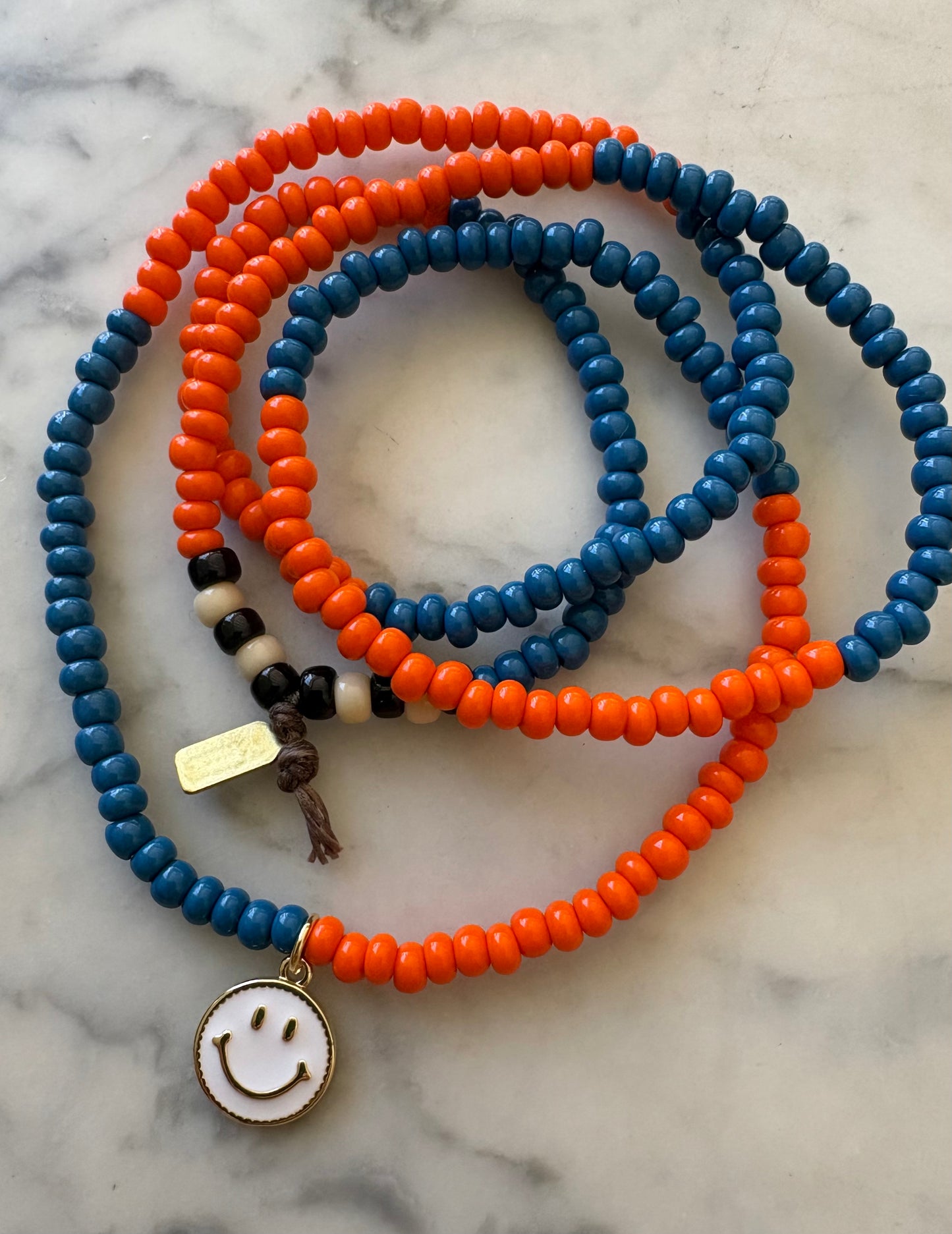 PATCH NYC: Happy Face Beaded Necklace