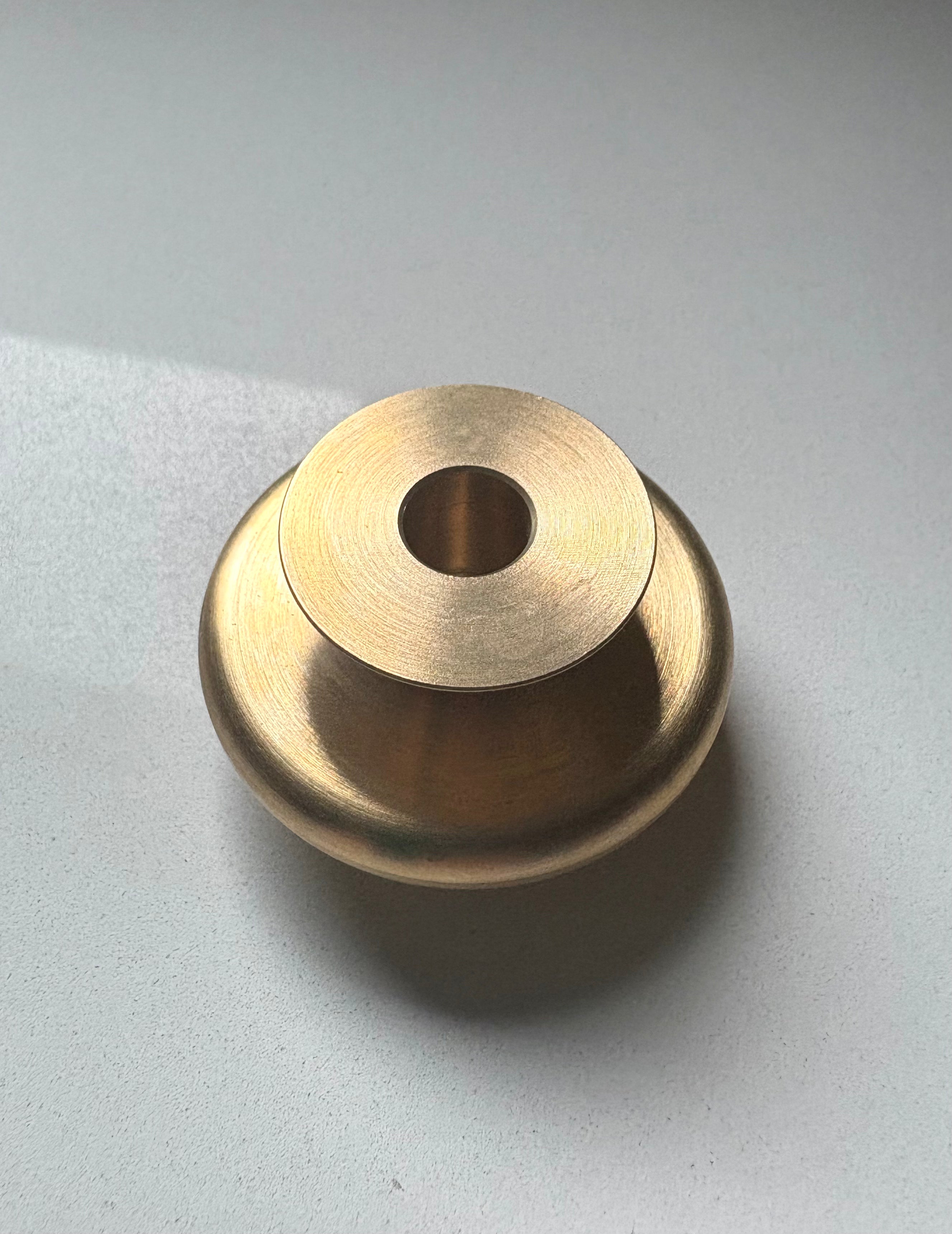 Tiny Brass Candleholder