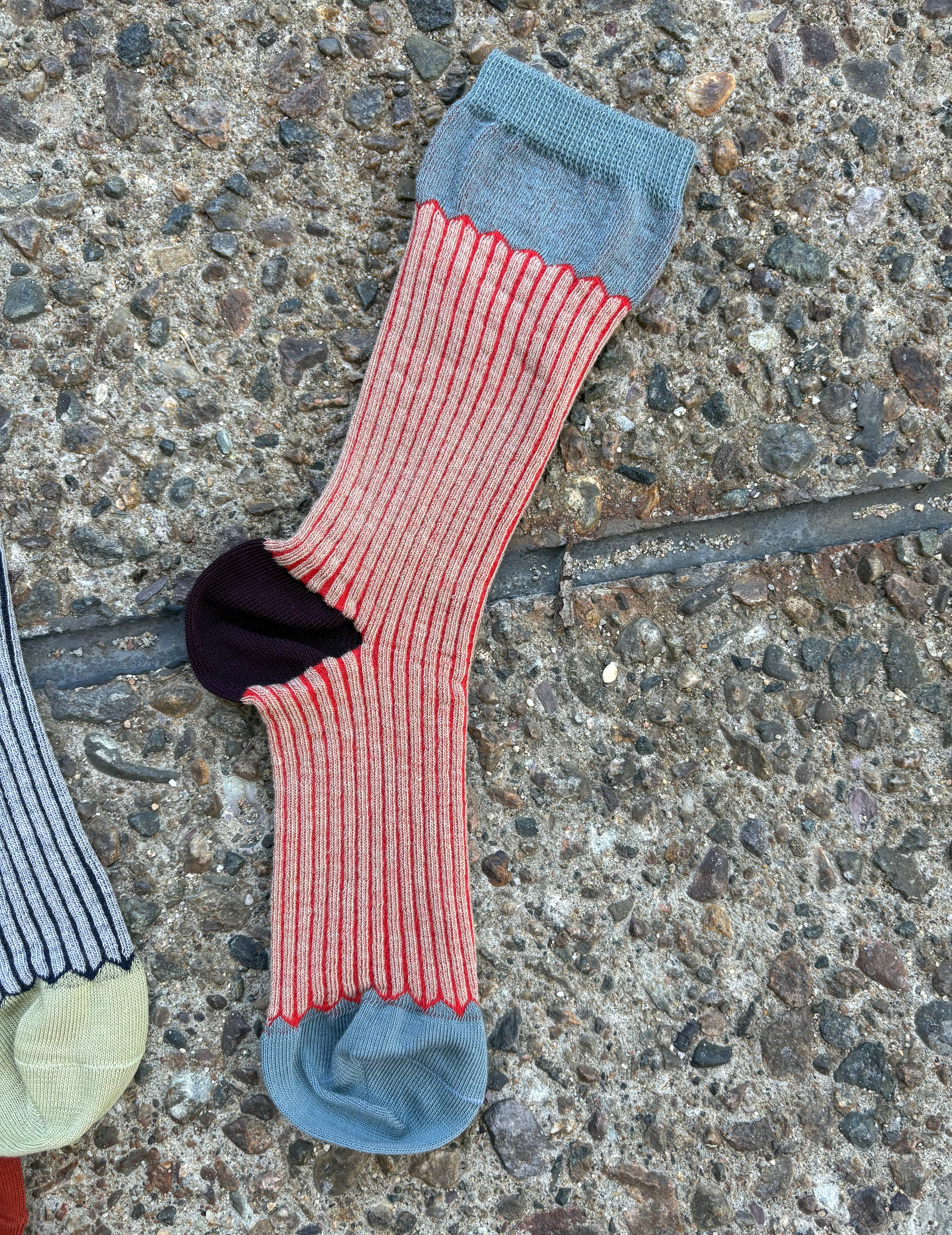 Exquisite J: Rib Crew Socks
