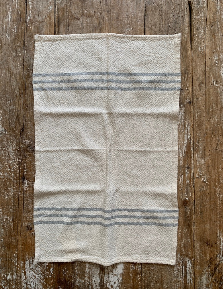 Hand-Woven Cotton Towel: Small: Color Stripe