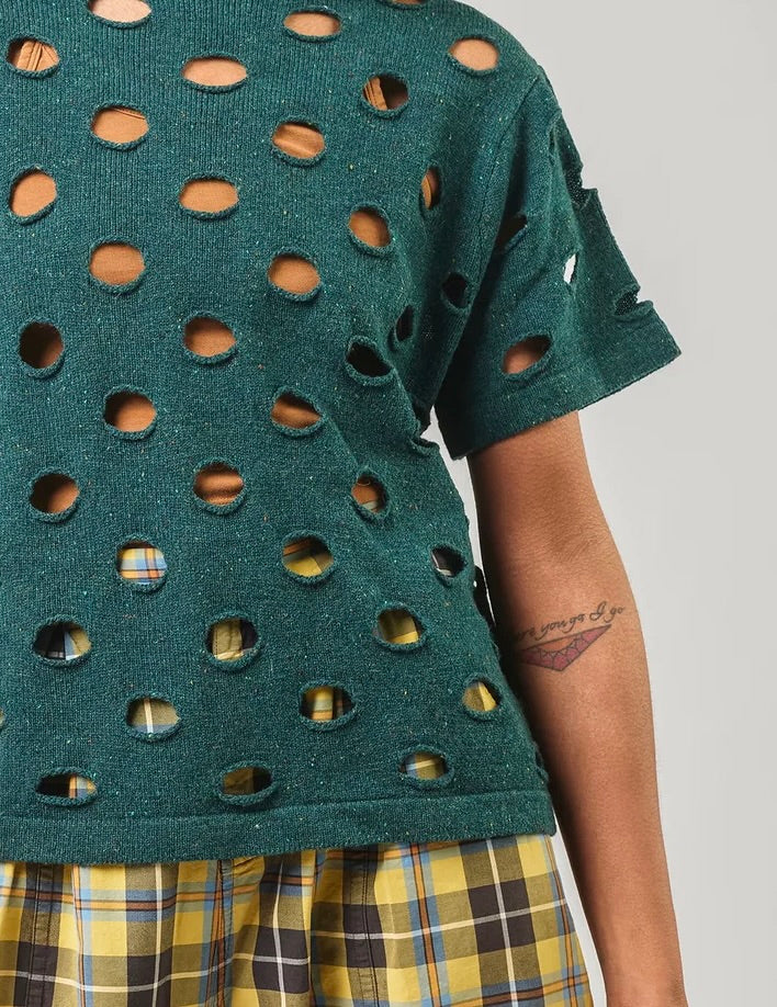 Degen: Bind Off Tee: Spruce