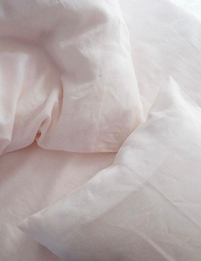 Linen Pillowcases: Opal Peach
