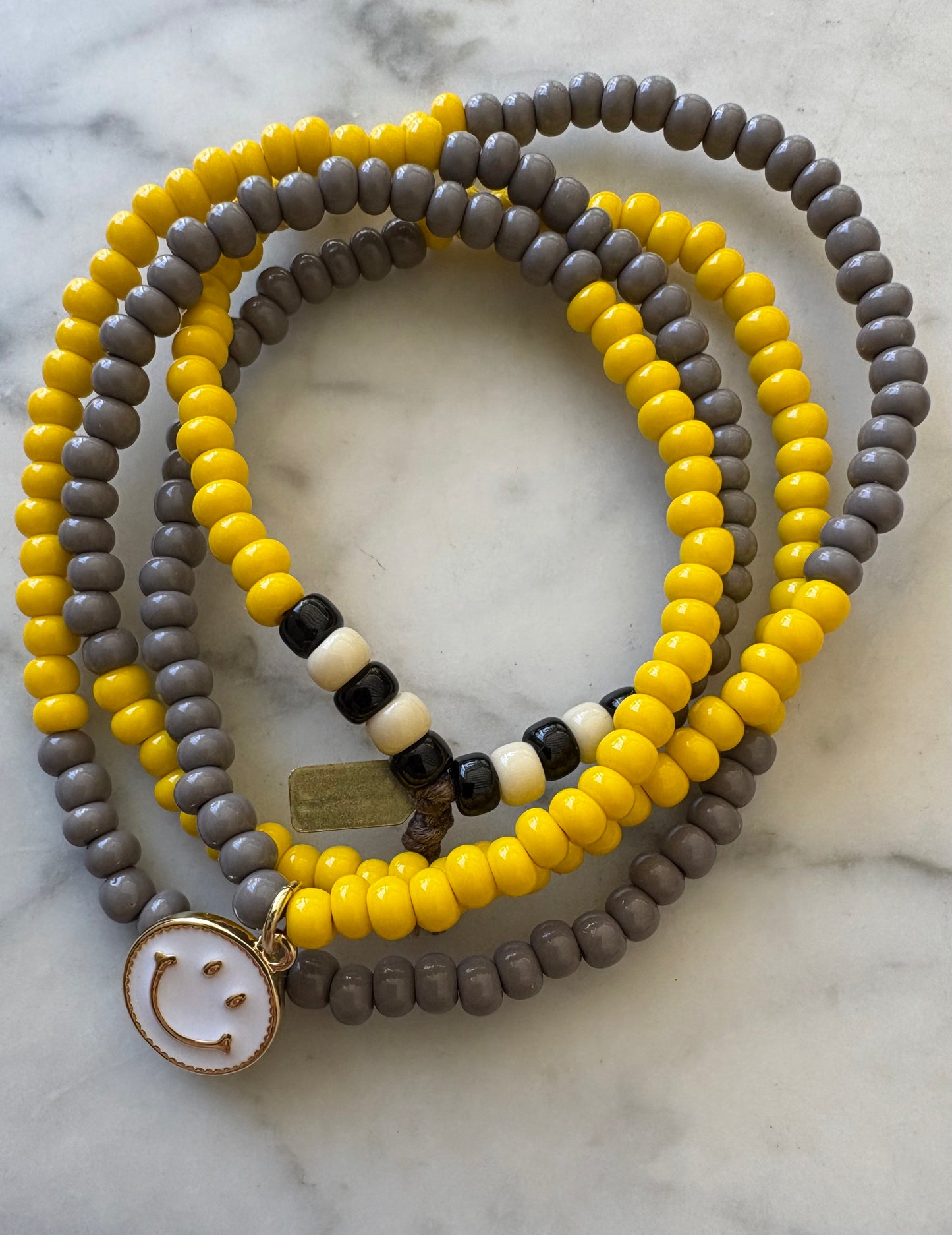 PATCH NYC: Happy Face Beaded Necklace