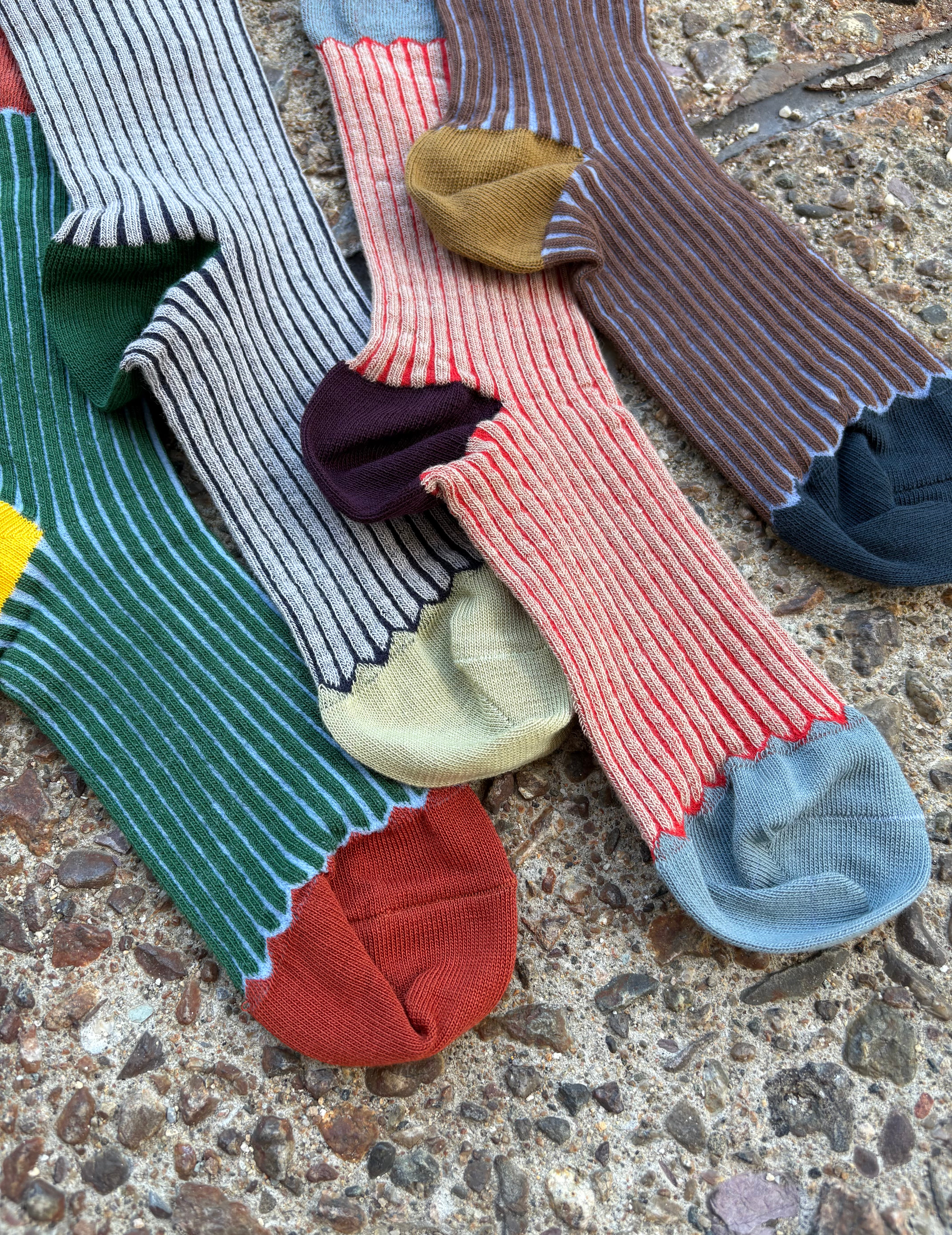 Exquisite J: Rib Crew Socks