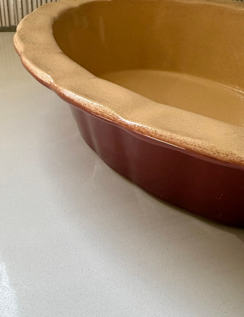 Poterie Renault Ruffle Edge Baking Dish