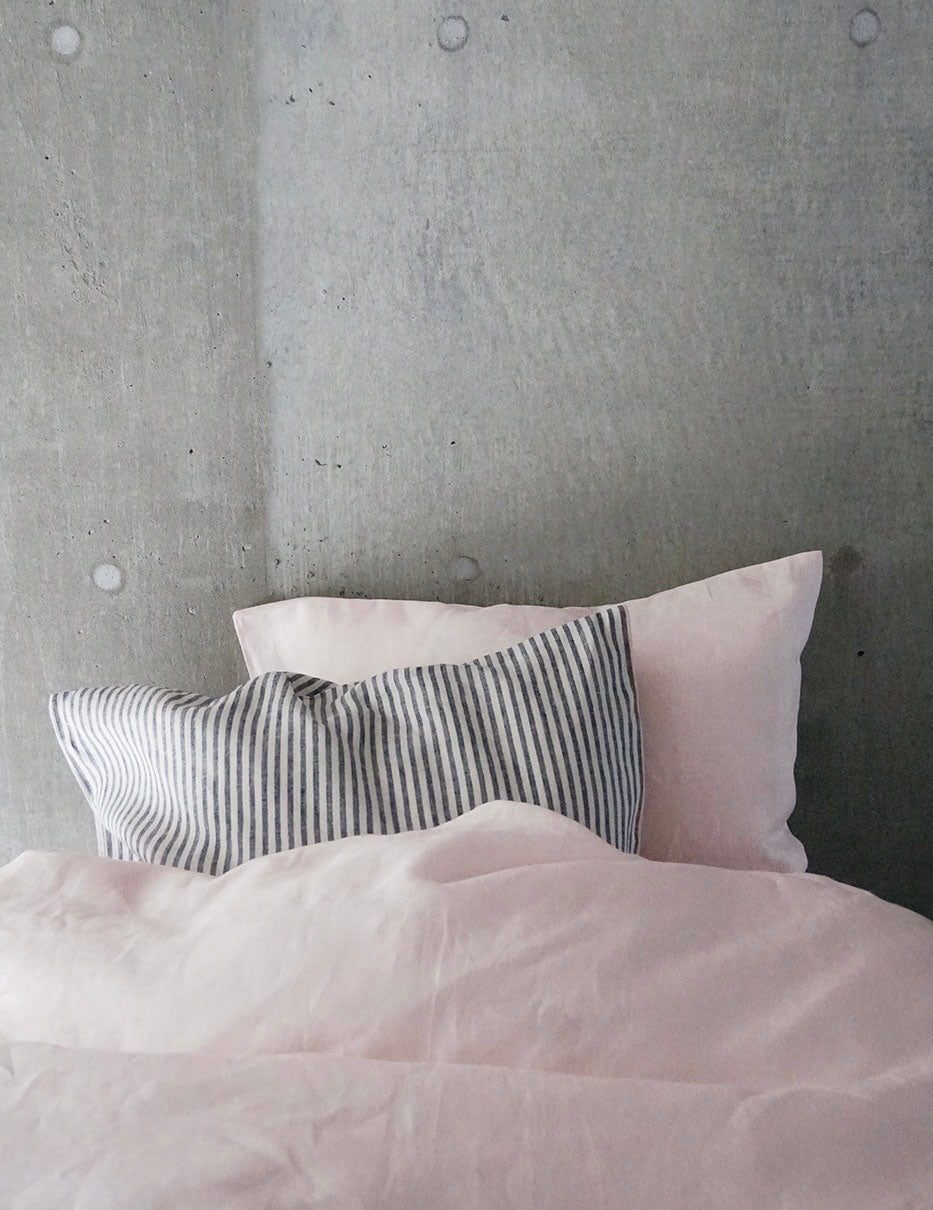 Linen Duvet Cover: Opal Peach