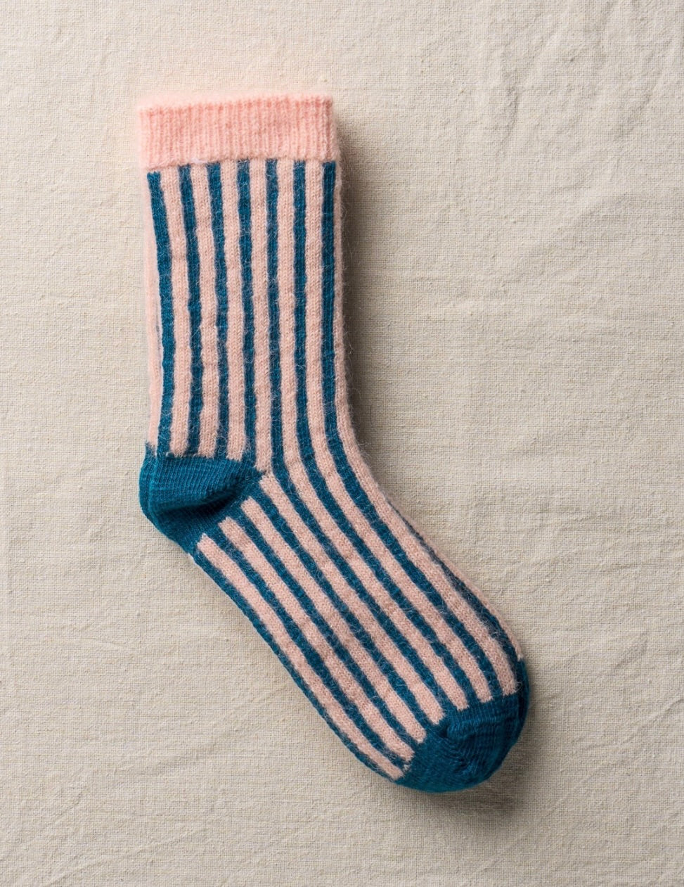 Cotton/Mohair Stripe Socks