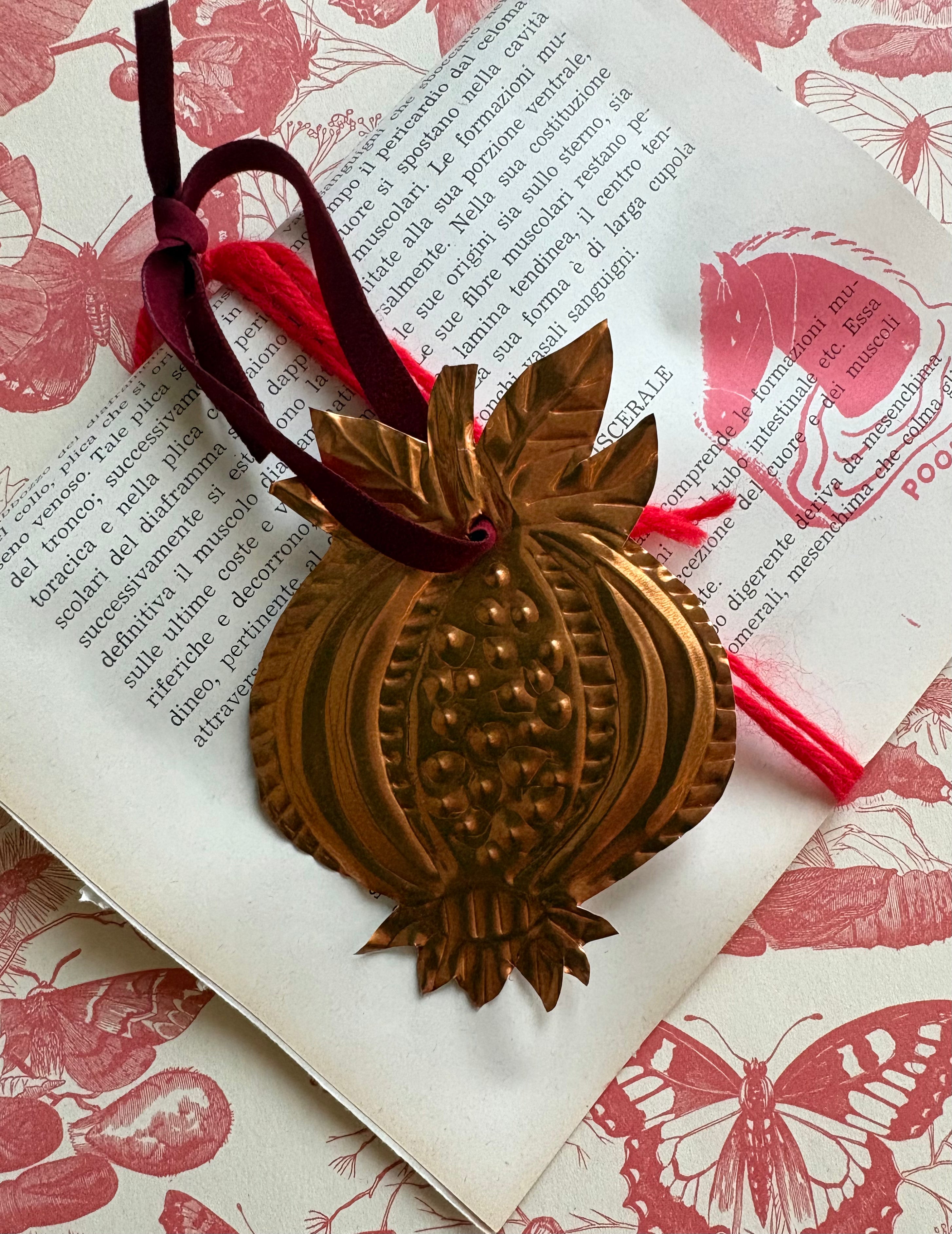 Hand-Embossed Aluminum Ornament