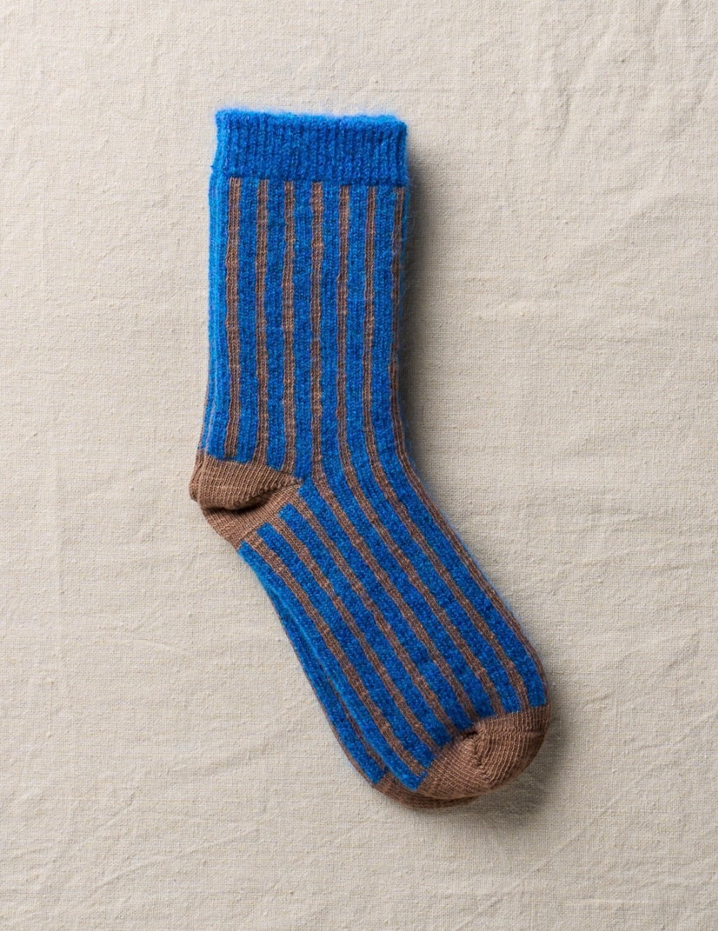 Cotton/Mohair Stripe Socks