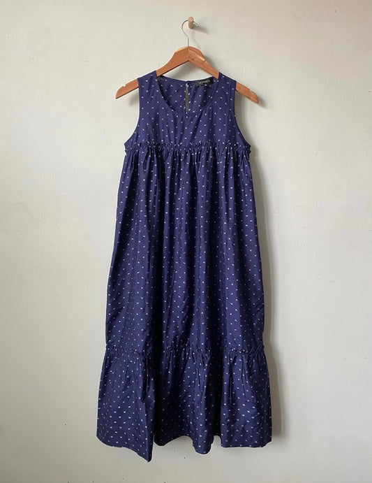 Uqnatu: Silk Ikat Tiered Dress