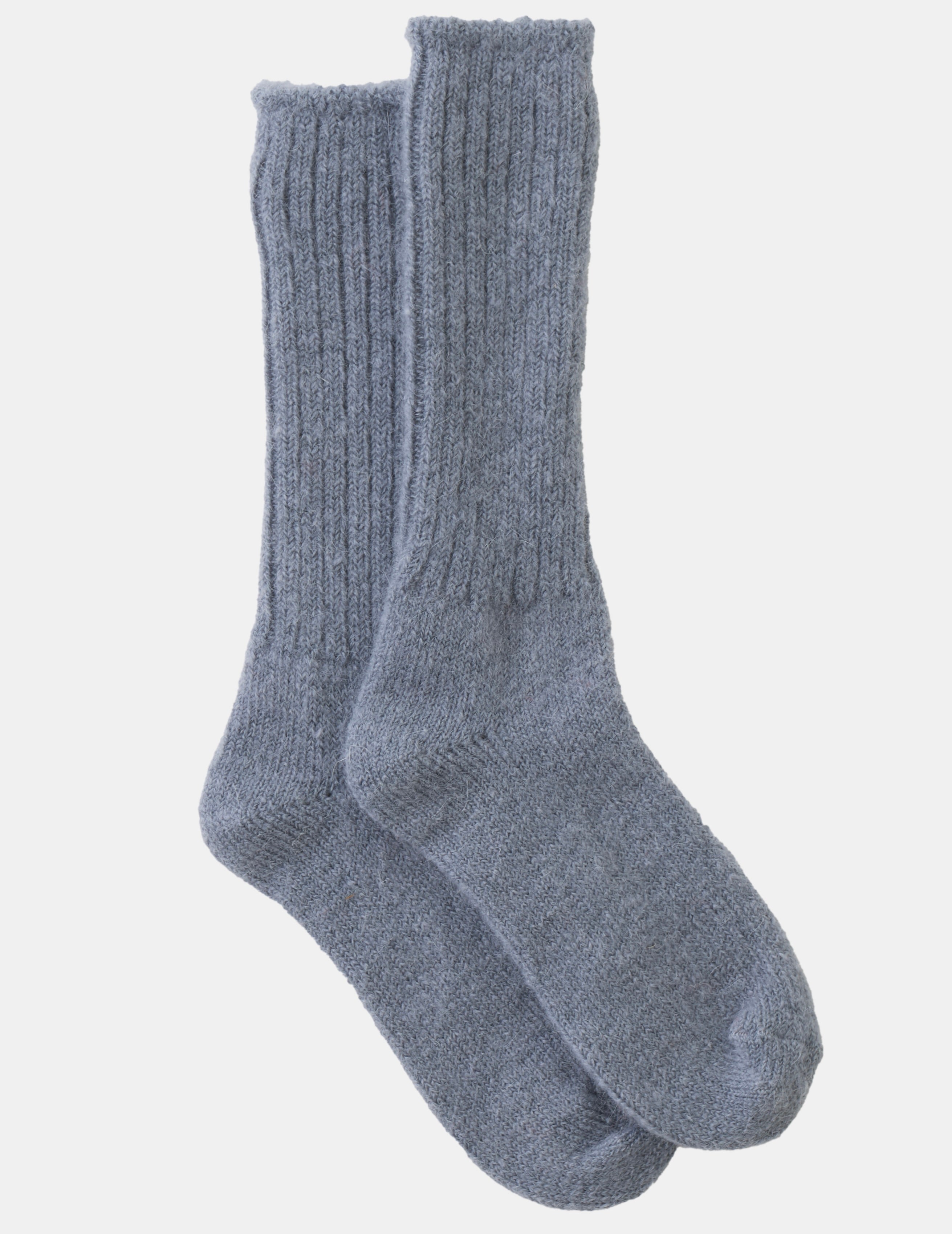 Mohair Socks: Grey