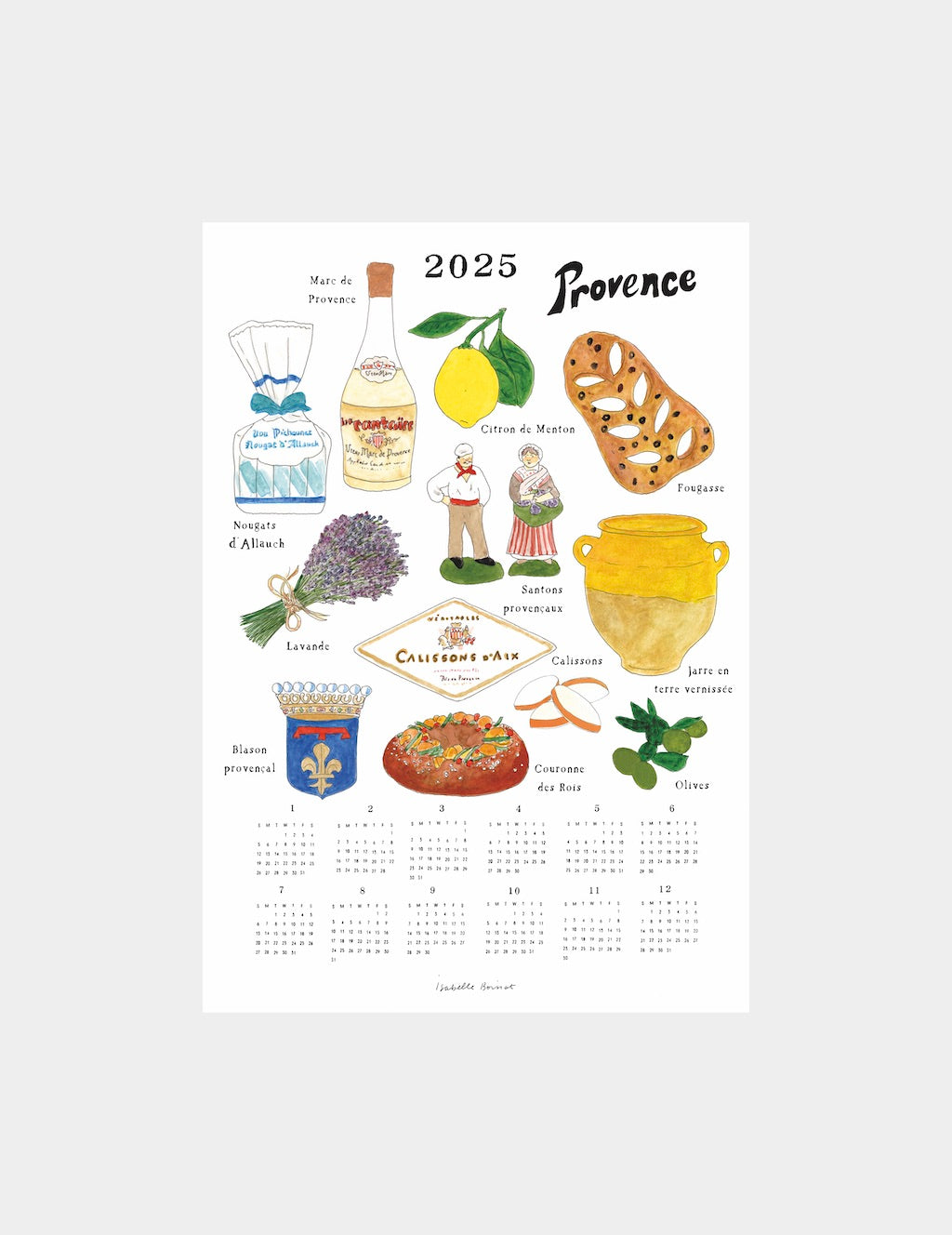 2025 Calendar Cloth: Souvenir of Provence