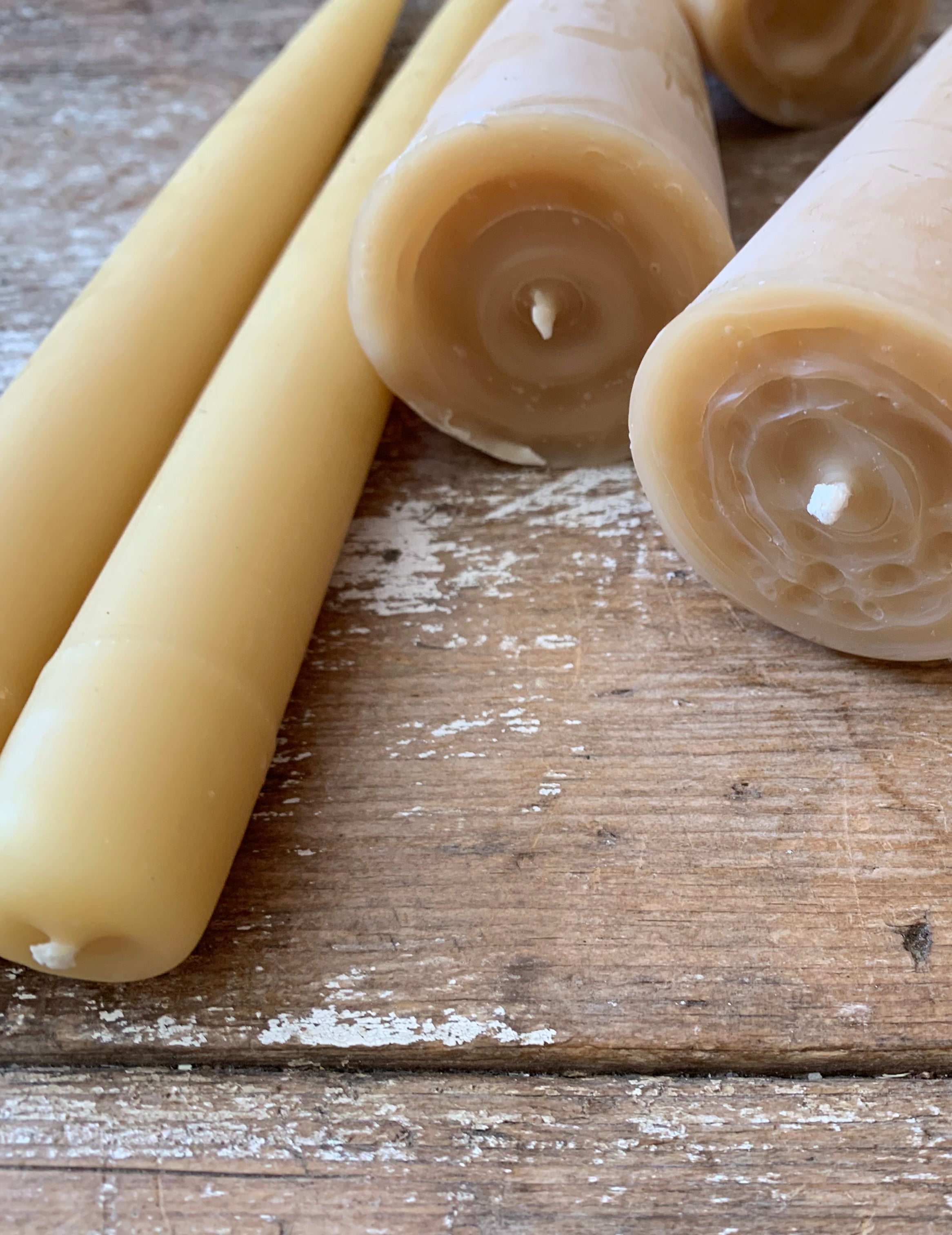 9" Beeswax Taper Candles