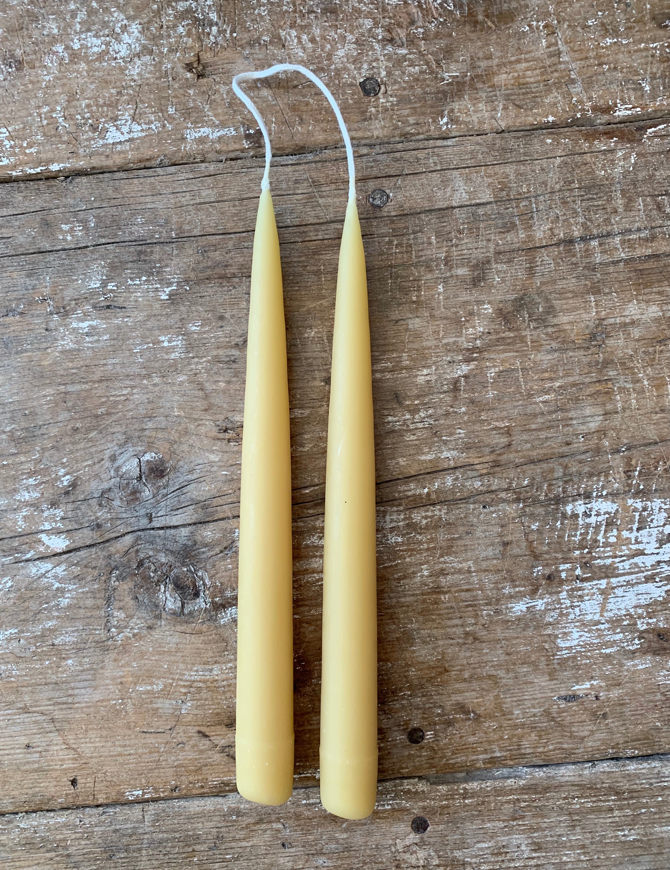 9" Beeswax Taper Candles